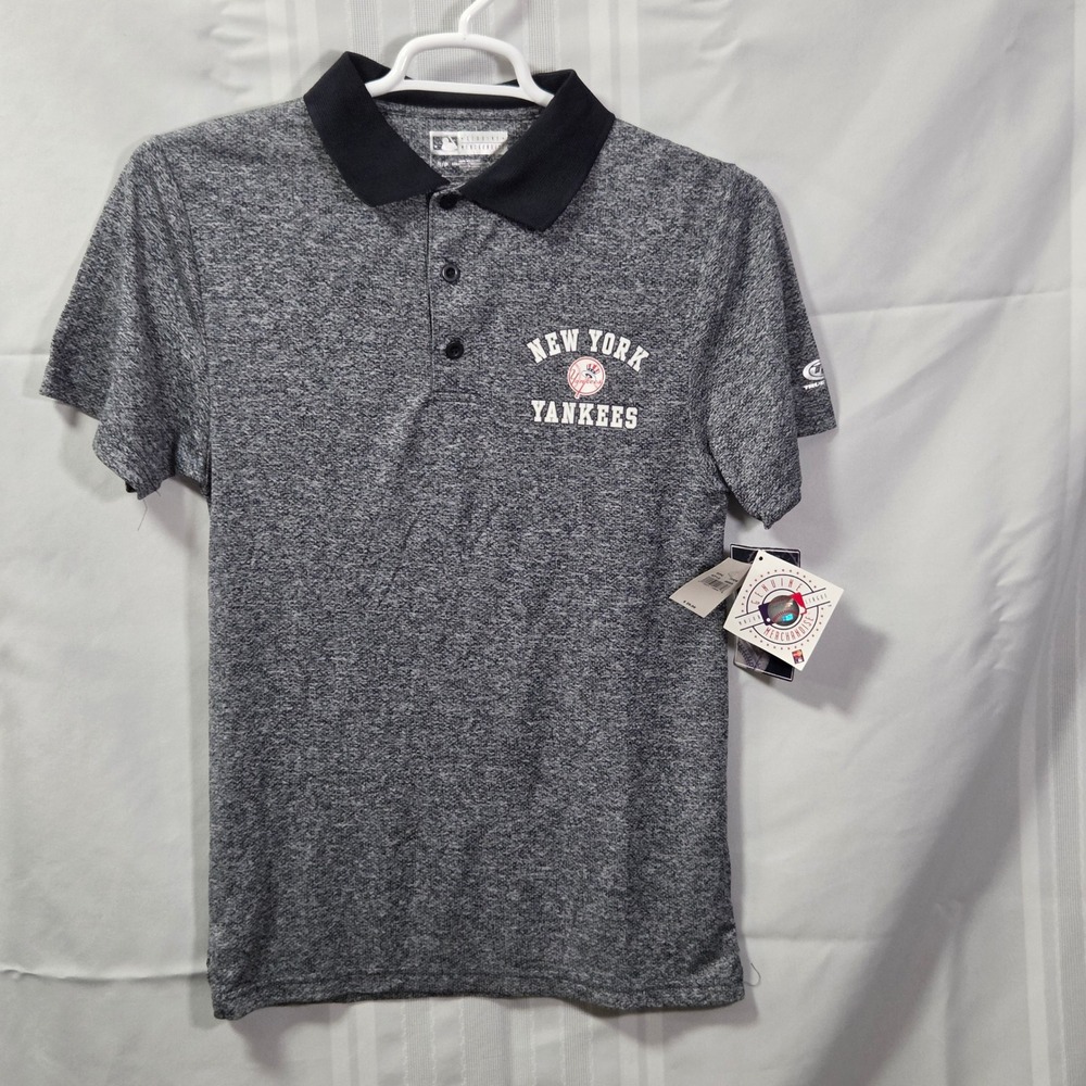 True Fan Polo Shirt Mens S Blue New York Yankees MLB Sportswear 74229 NWT